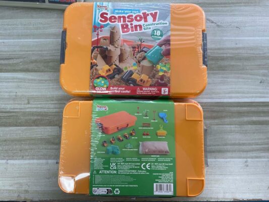 Construction Sensory Bin for Toddlers Building kit