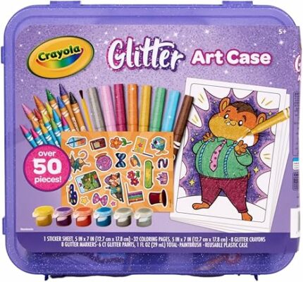 Crayola Glitter Art Kit 50+ Pcs Glitter Crayons & Coloring Supplies