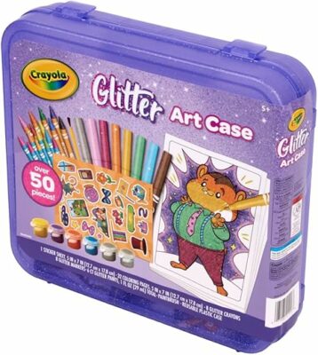 Crayola Glitter Art Kit 50+ Pcs Glitter Crayons & Coloring Supplies