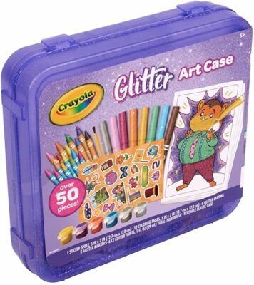 Crayola Glitter Art Kit 50+ Pcs Glitter Crayons & Coloring Supplies