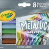Crayola Metallic Markers Art Supplies 8 Count