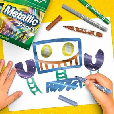 Crayola Metallic Markers Art Supplies 8 Count