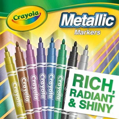 Crayola Metallic Markers Art Supplies 8 Count