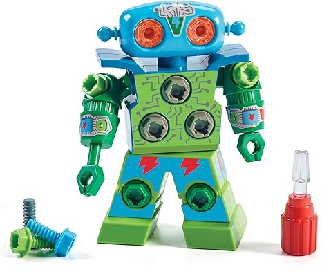 Design & Drill Robot Construction Toys & Tools for Kids