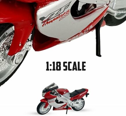 Die Cast Motorcycle Red Yamaha 2001 1:18 Scale