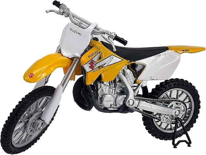 Die Cast Motorcycle Yellow Suzuki