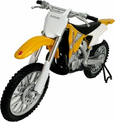 Die Cast Motorcycle Yellow Suzuki
