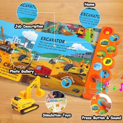 Dig It! Dump It! Build It! Construction Board Book with Toys