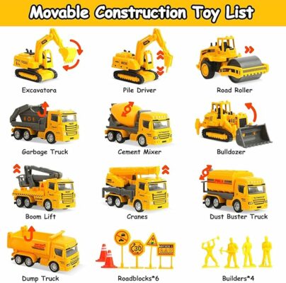 Dig It! Dump It! Build It! Construction Board Book with Toys