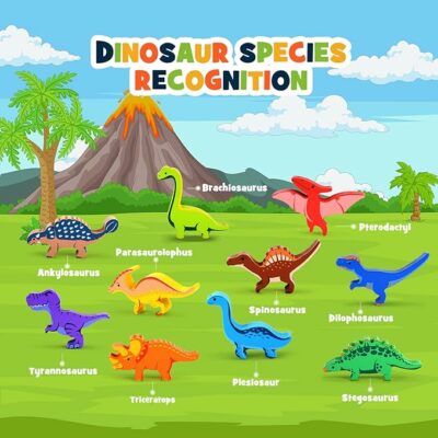 Dinosaur Wooden Stacking Montessori Toys for Kids