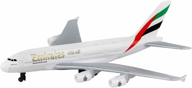 Emirates A380 Die Cast Metal Model Airplane Toy with Plastic Parts