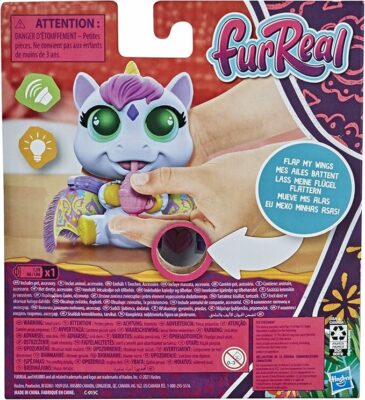 FurReal Airina The Unicorn Color Change Interactive Feeding Toy