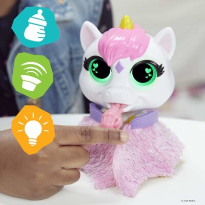 FurReal Airina The Unicorn Color Change Interactive Feeding Toy