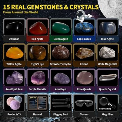 Gemstones Dig Kit Solar System Science Kit for Kids