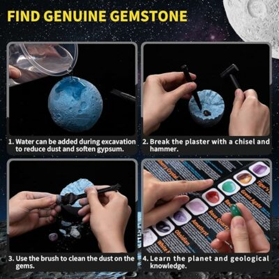 Gemstones Dig Kit Solar System Science Kit for Kids