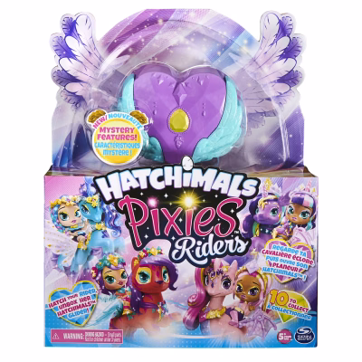 Hatchimals Pixies Riders Moonlight Mia Pixie and Unicornix Glider Hatchimal Set