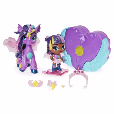 Hatchimals Pixies Riders Moonlight Mia Pixie and Unicornix Glider Hatchimal Set