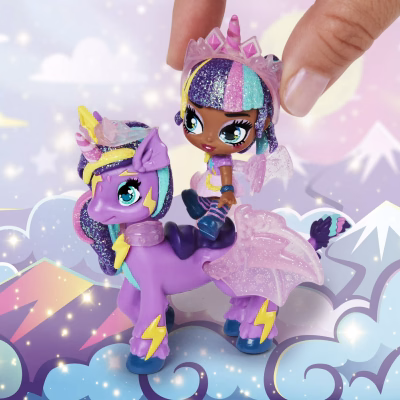 Hatchimals Pixies Riders Moonlight Mia Pixie and Unicornix Glider Hatchimal Set