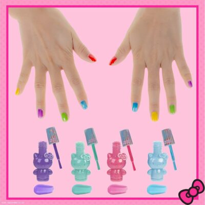 Hello Kitty Nail Polish and Lip Gloss Kids Makeup Set for Girls