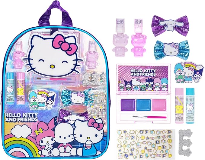 Hello Kitty and Friends Makeup Filled Backpack Set