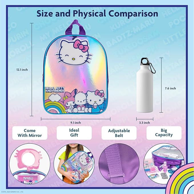 Hello Kitty and Friends Makeup Filled Backpack Set Hello Kitty and Friends Makeup Filled Backpack Set