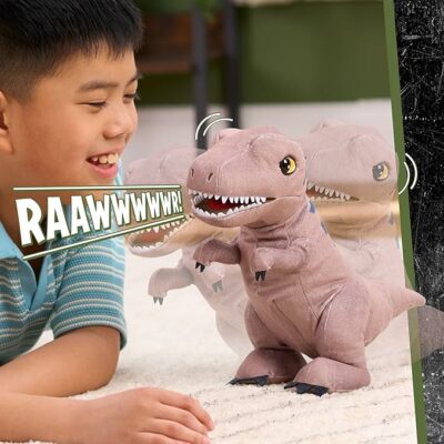 JURASSIC WORLD Rebirth Roaring Plush Dinosaur Toy