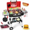 Kids Play Kitchen Toys BBQ Grill Playset