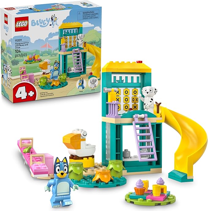 LEGO Bluey Playground Fun with Bluey and Chloe Sensory Building Blocks