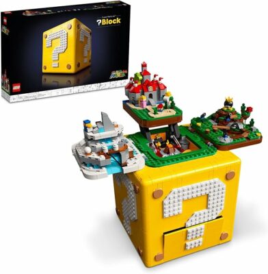 LEGO Super Mario 64 Question Mark Block Building Set Video Game Model Set