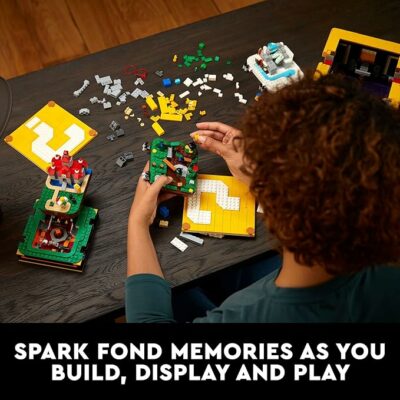LEGO Super Mario 64 Question Mark Block Building Set Video Game Model Set