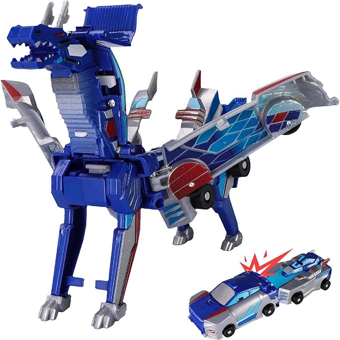 Magnetic car Transformer Toy Transform into Dinosaur Robot Car Set