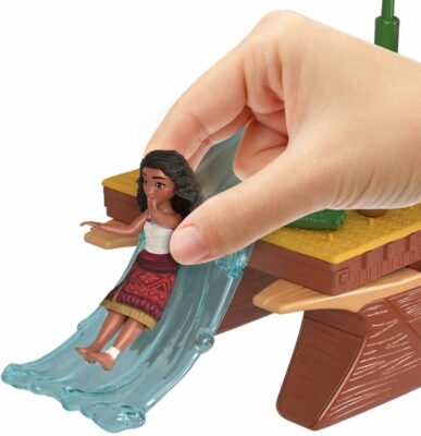 Mattel Disney Moana 2 Toy Playset with Floating Adventure Canoe