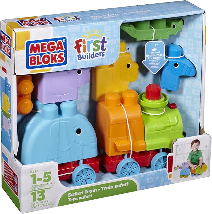 Mega Bloks First Builders Animal Safari Train