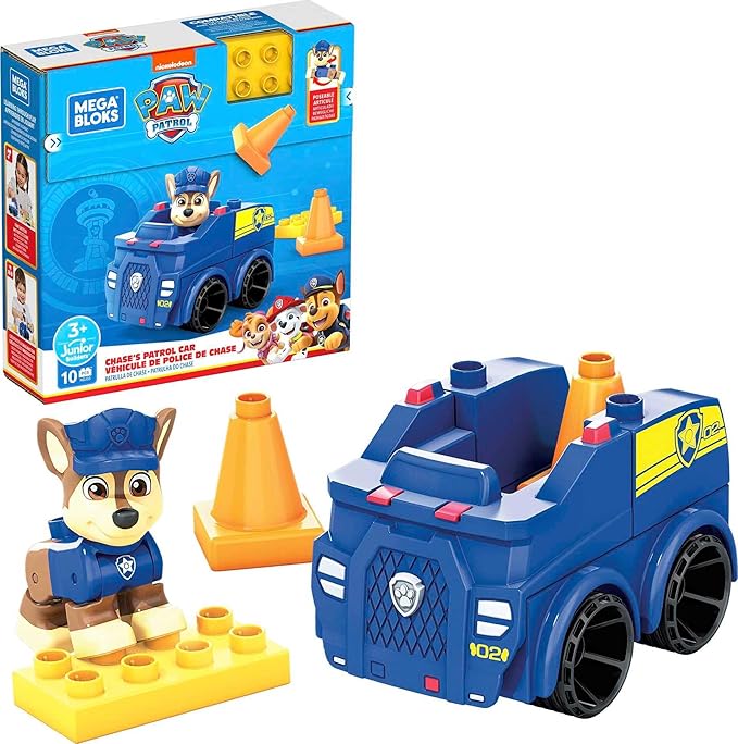Mega Bloks Paw Patrol Chase'S Patrol Car Building Set