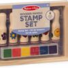 Melissa & Doug Happy Handles Wooden Stamp Set
