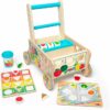 Melissa & Doug Wooden Shape Sorting Grocery Cart