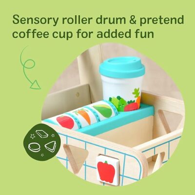 Melissa & Doug Wooden Shape Sorting Grocery Cart