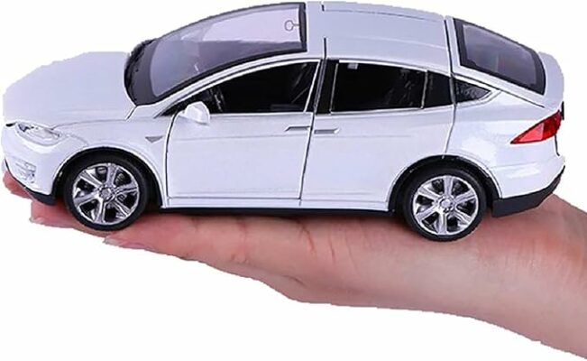 Model X, Pull Back Car Toys Alloy Vehicles with Lights and Sound