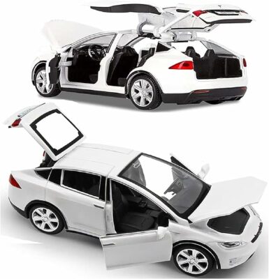 Model X, Pull Back Car Toys Alloy Vehicles with Lights and Sound