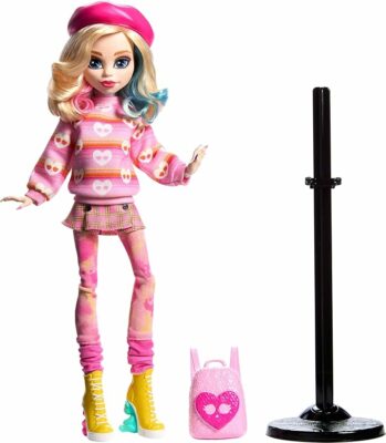 Monster High Doll Enid Sinclair Collectible in Pink Fashion with Beret