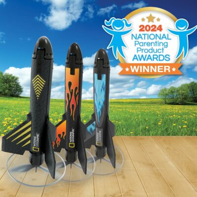 National Geographic Rocket Launcher Motorized Air Rocket Toy