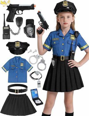 Police Costume Set for Girls
