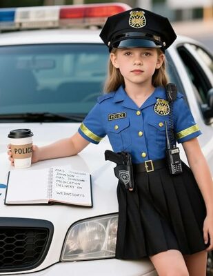 Police Costume Set for Girls