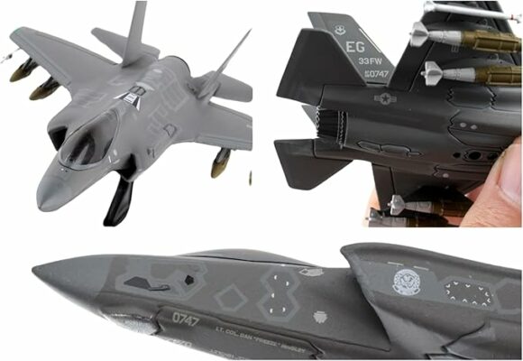 Postage Stamp F-35 Die Cast Model Stealth Fighter Replica