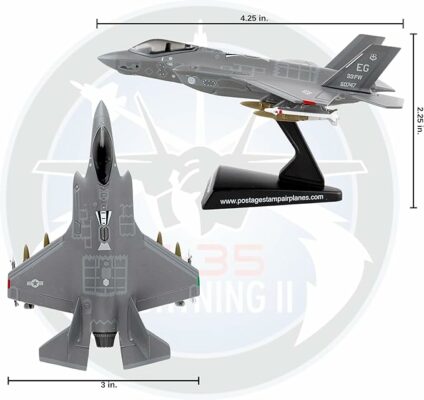 Postage Stamp F-35 Die Cast Model Stealth Fighter Replica