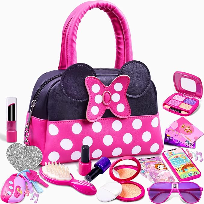 Pretend Play Makeup Purse Set for Girls