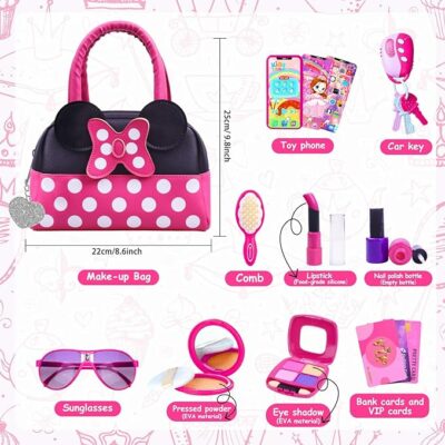 Pretend Play Makeup Purse Set for Girls