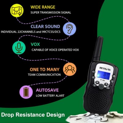 RT388 Walkie Talkies for Kids Toys