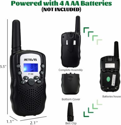 RT388 Walkie Talkies for Kids Toys