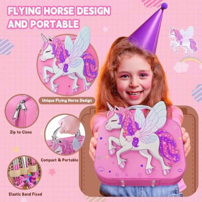 Real Washable Make Up Set with Storage Case for Girls